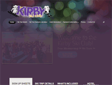 Tablet Screenshot of kirbyskiclub.com